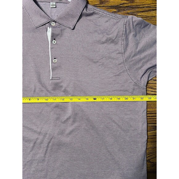 Peter Millar Summer Comfort Polo Shirt Large XL Golf Mens Plaid Stripes LOT2 - Picture 7 of 15